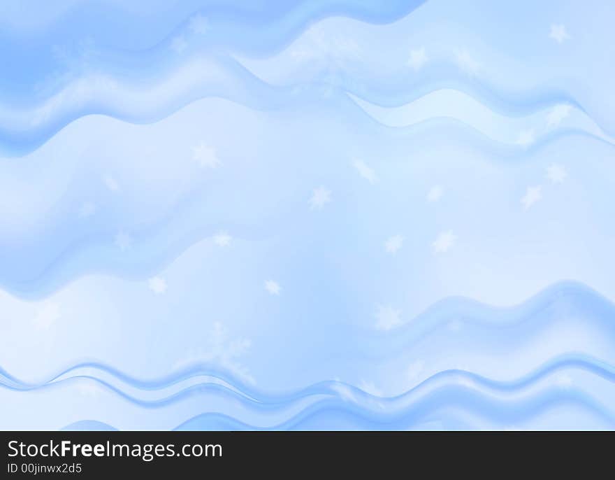 Flowing blue abstract waves Background. Flowing blue abstract waves Background