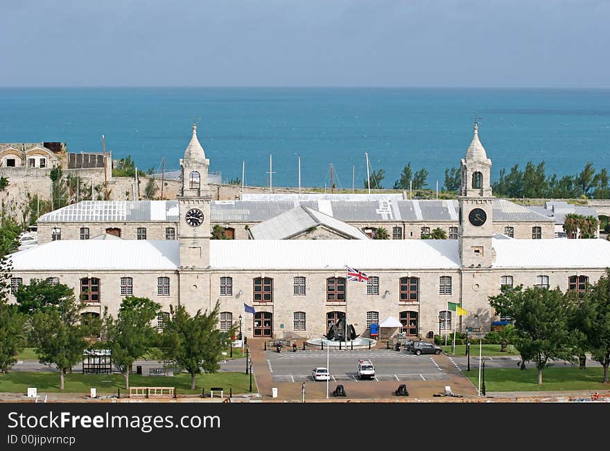 Old british navy dockyards on the coast of Bermuda. Old british navy dockyards on the coast of Bermuda