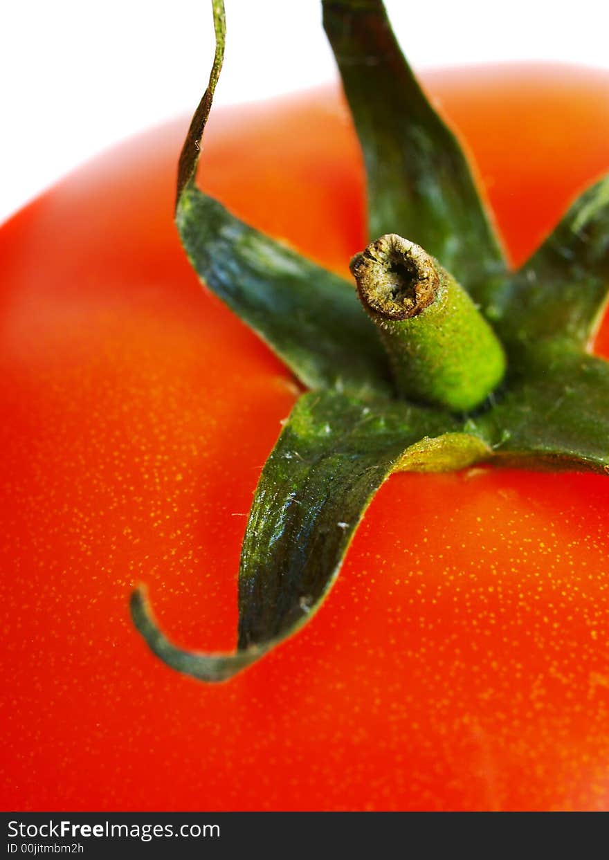 Tomato on a white background. Tomato on a white background