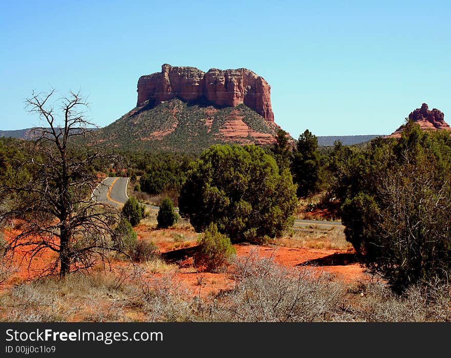 Red Rock formation near Sedona in Arizona, USA. Red Rock formation near Sedona in Arizona, USA