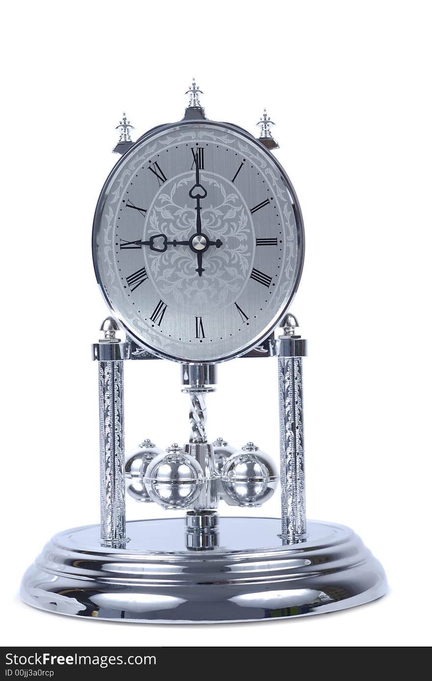 Chrome Old Fashioned Clock