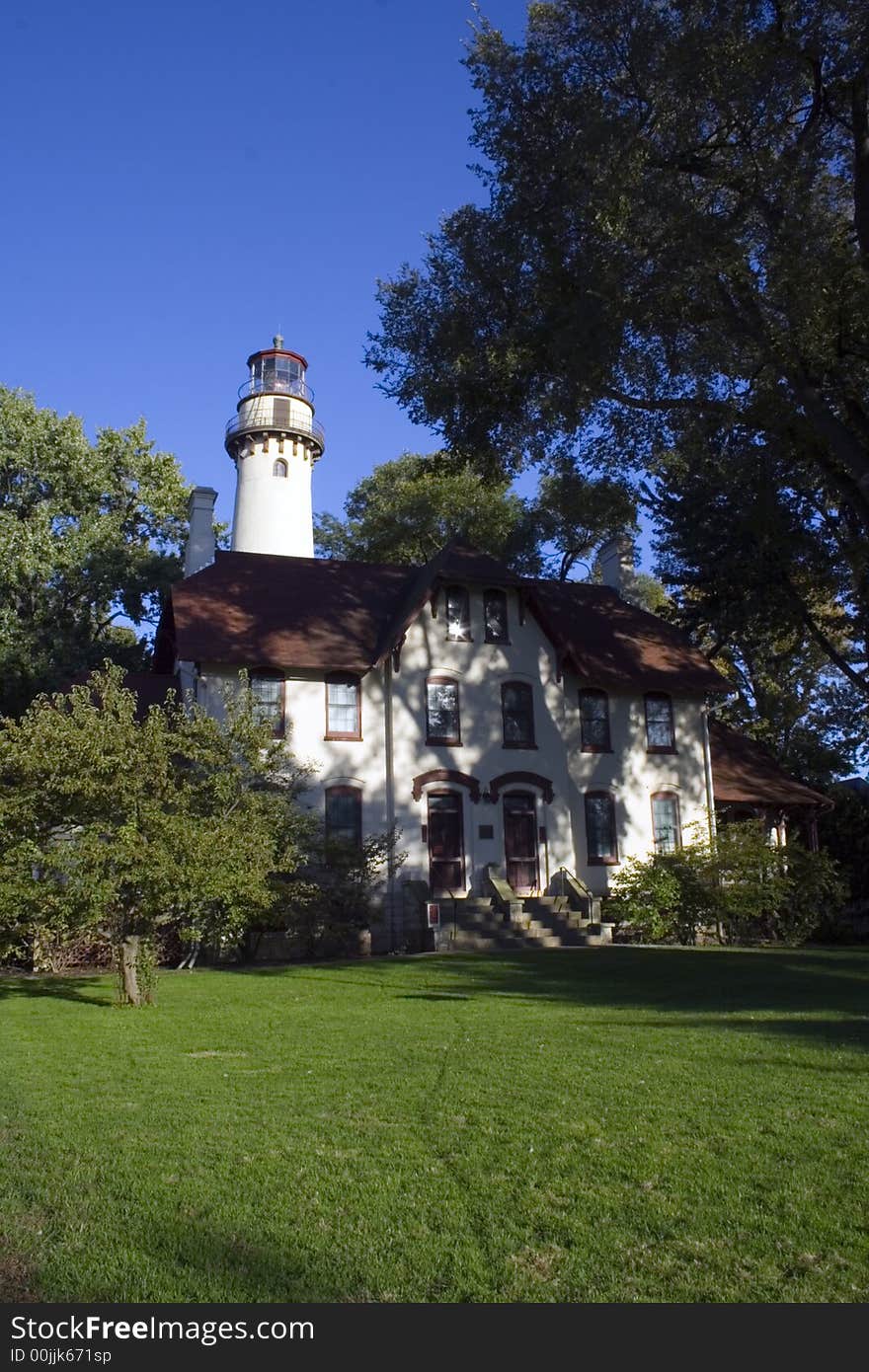 Lighthouse in Evanston - northern suburb of Chicago