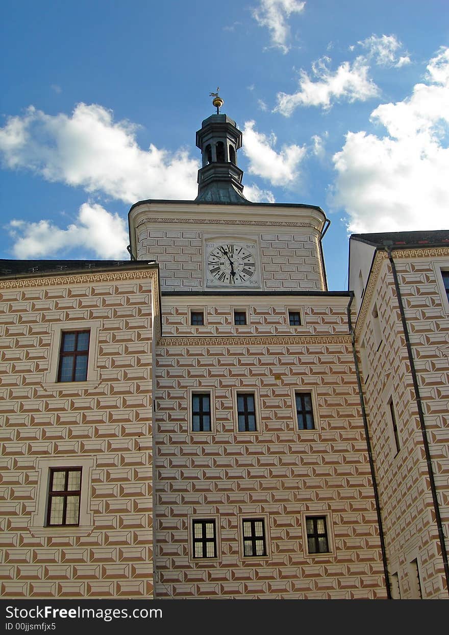 Medieval castle in the Czech town Breznice. Medieval castle in the Czech town Breznice