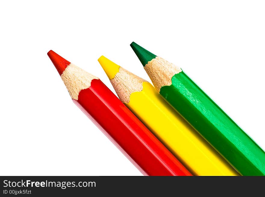 Jamaican colors depicted in crayons. Jamaican colors depicted in crayons