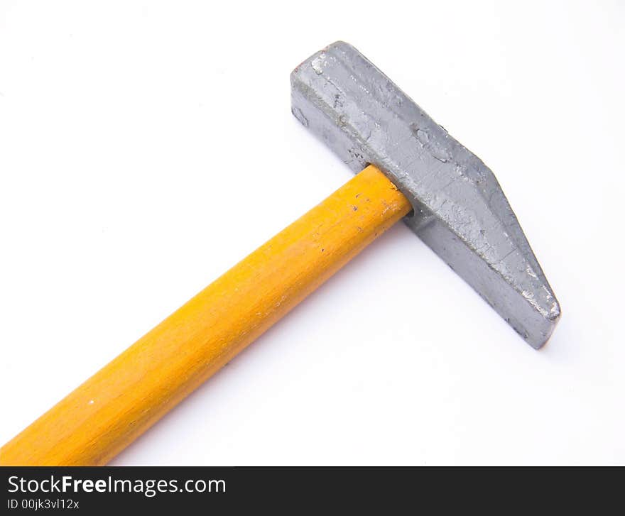 Hammer on white background