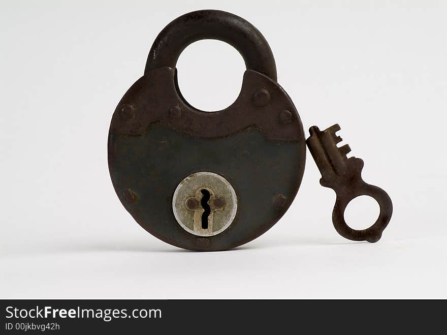 Old Padlock and Key