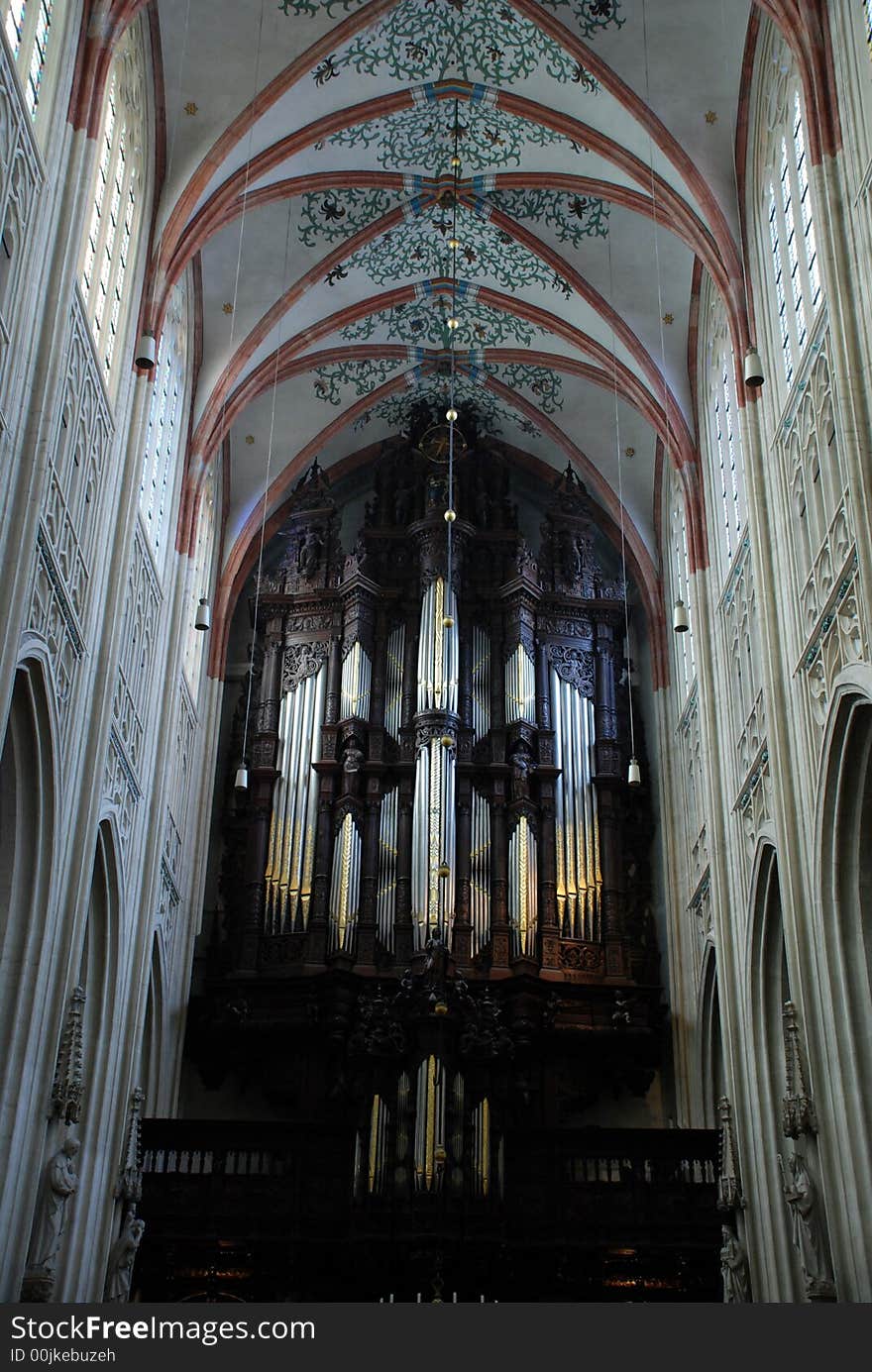 The interior of the Cathdral of Saint Jan in Den Bosch (Holland). The interior of the Cathdral of Saint Jan in Den Bosch (Holland)