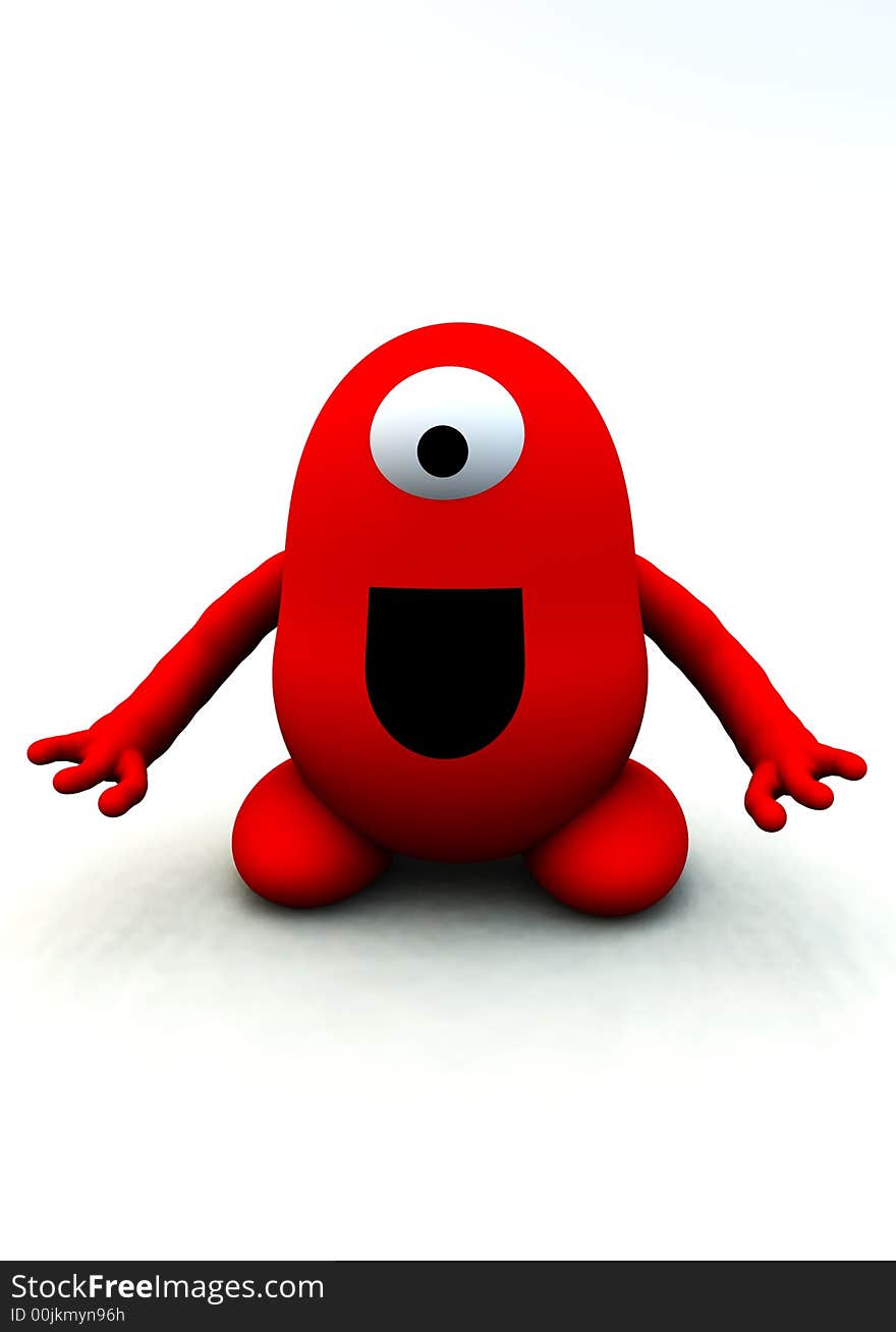 Tiny Red Monster