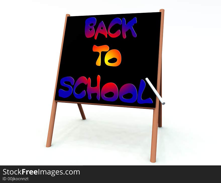 An image of a advert of a back to school sign written on a blackboard with some white chalk. An image of a advert of a back to school sign written on a blackboard with some white chalk.