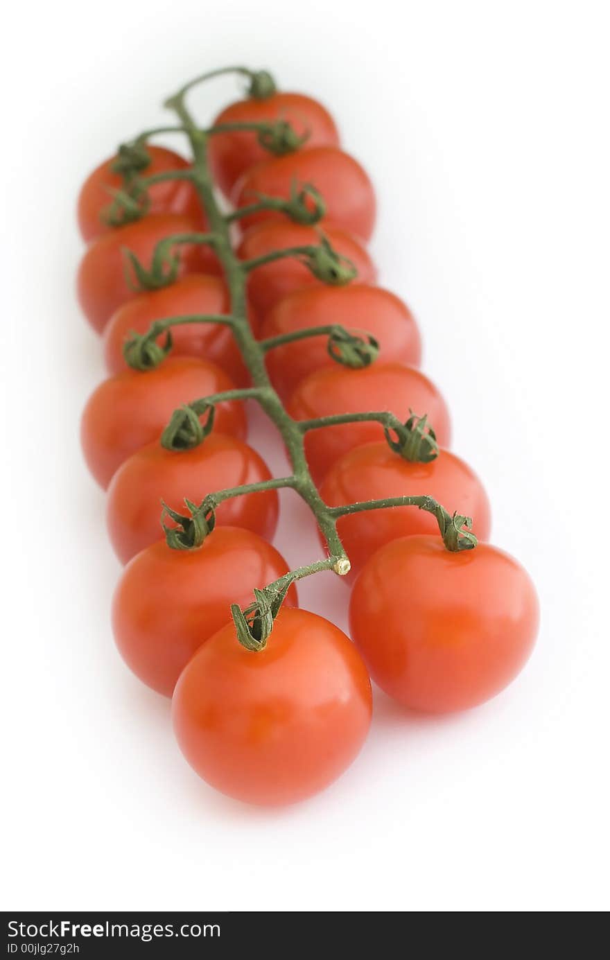 Tomato in white background shoot