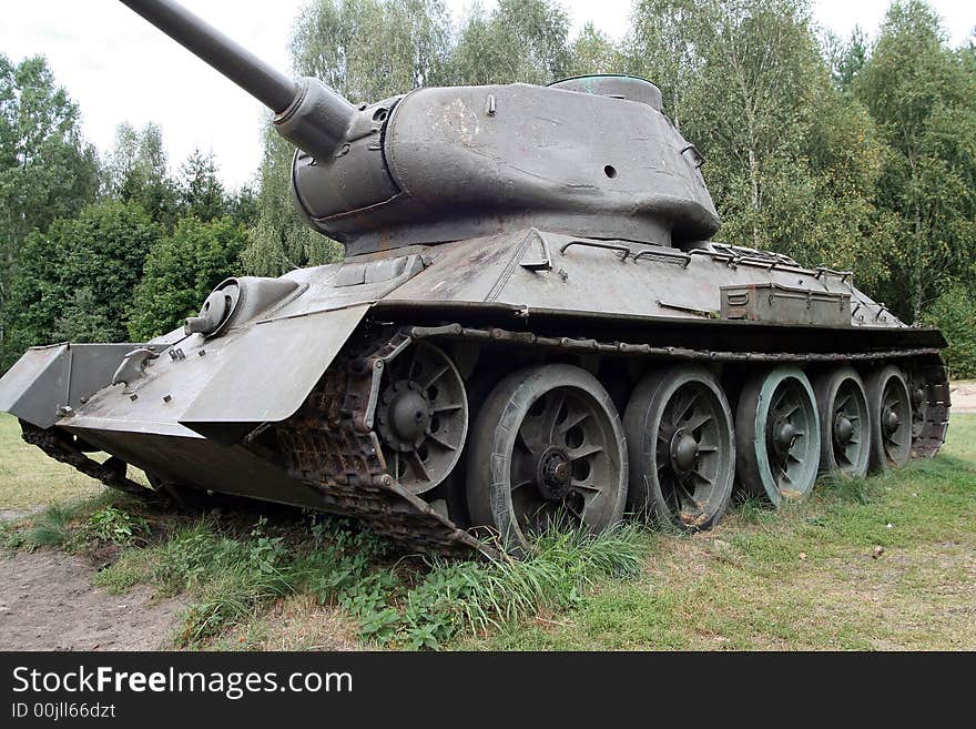 T - 34, reall russian tank from World War II