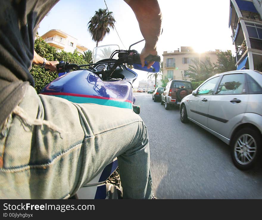 Man On Motorbike