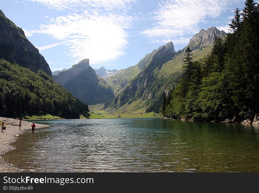 In the middle of Alps