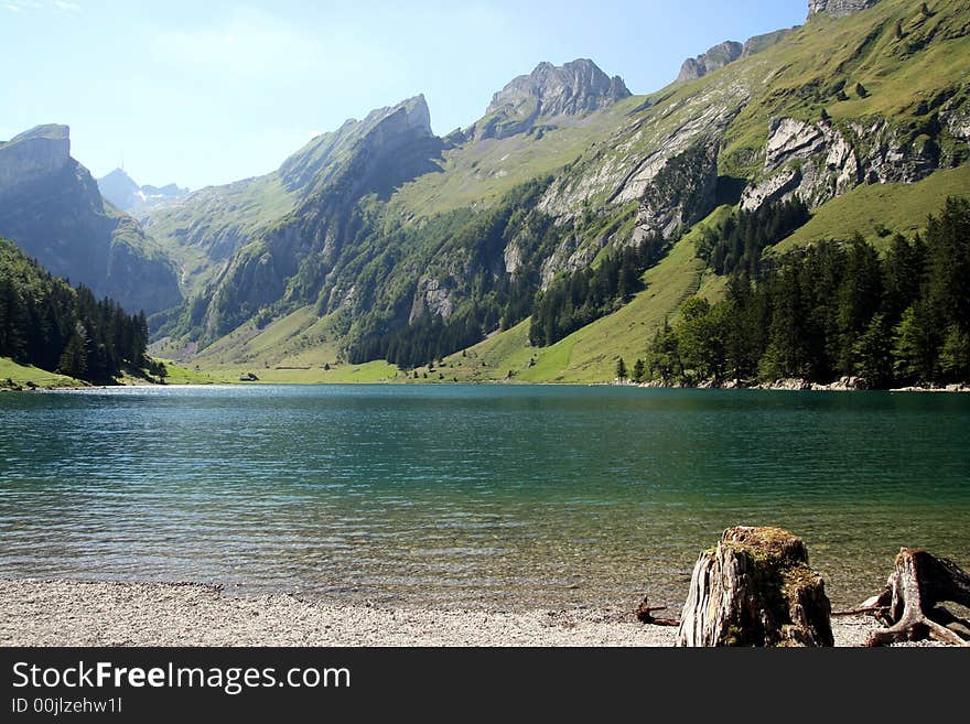 In the middle of Alps