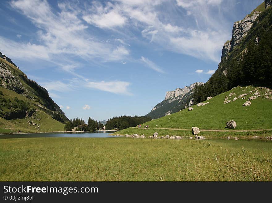 In the middle of Alps