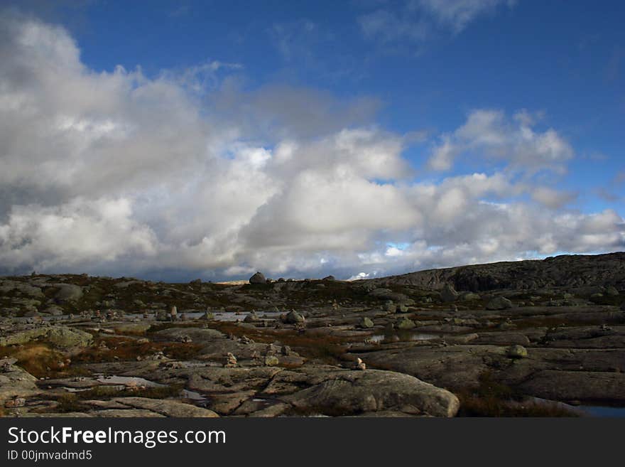 Highly in mountains of Norway