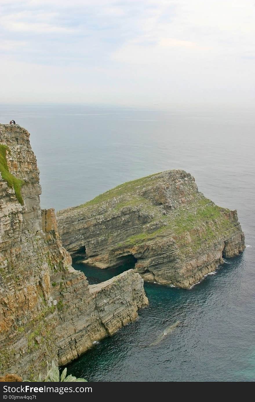 Cliff at the Cantabrian coast, Asturias, Spain