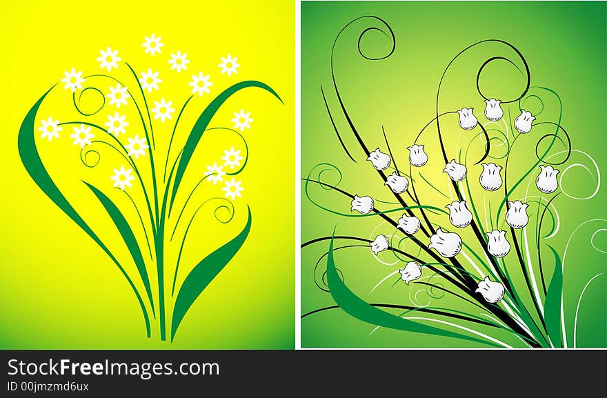 Abstract graphic floral beauty background. Abstract graphic floral beauty background