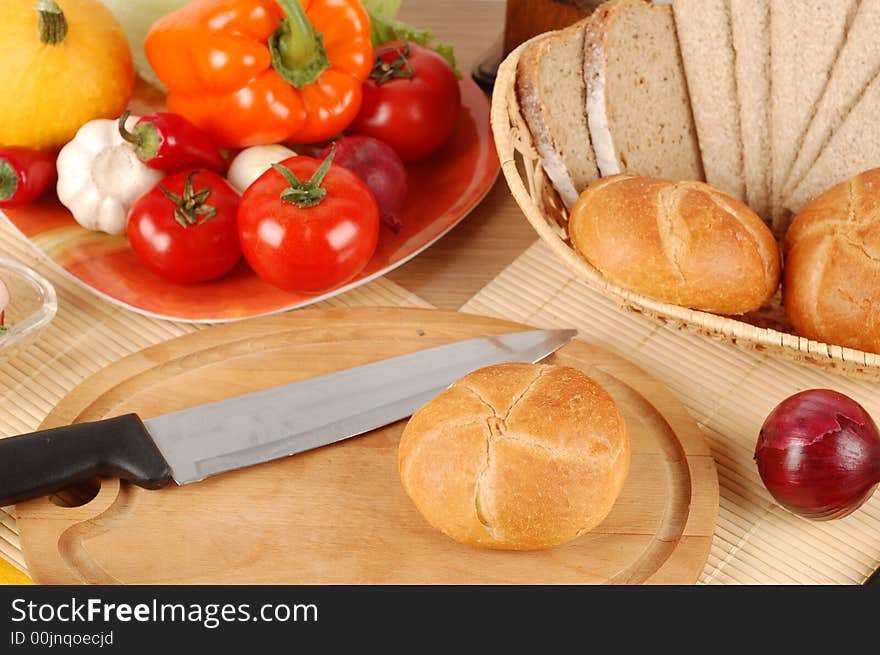 Many fresh vegetables on table. Many fresh vegetables on table