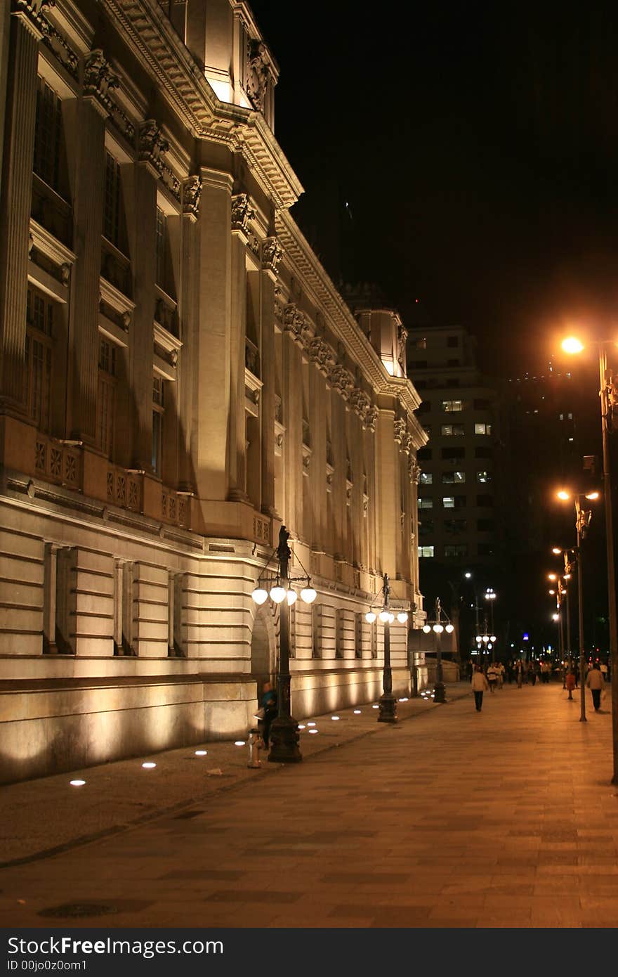 State Court downtown Rio De Janeiro at night