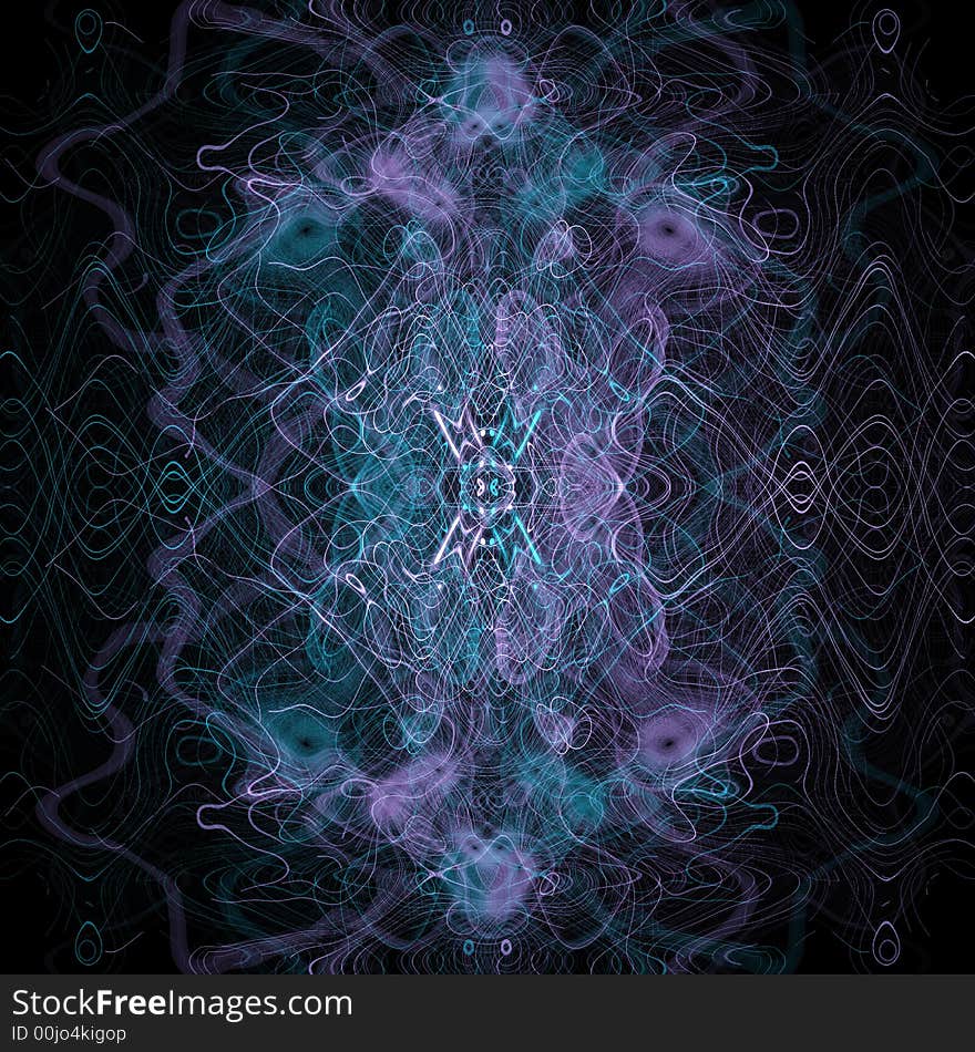 An abstract teal and purple pastel apophysis background. An abstract teal and purple pastel apophysis background.