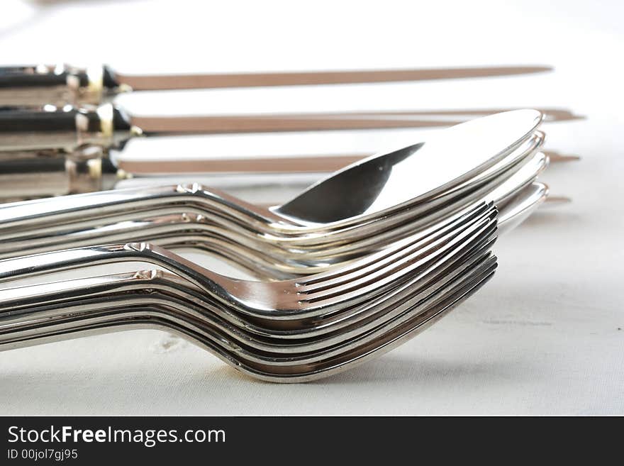 Cutlery, sets of cutlery, silverware, fork, spoon, knife