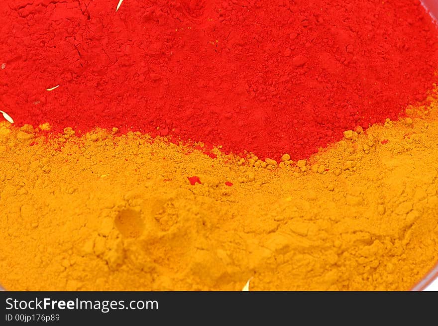 Red and Yellow Colors for Paint