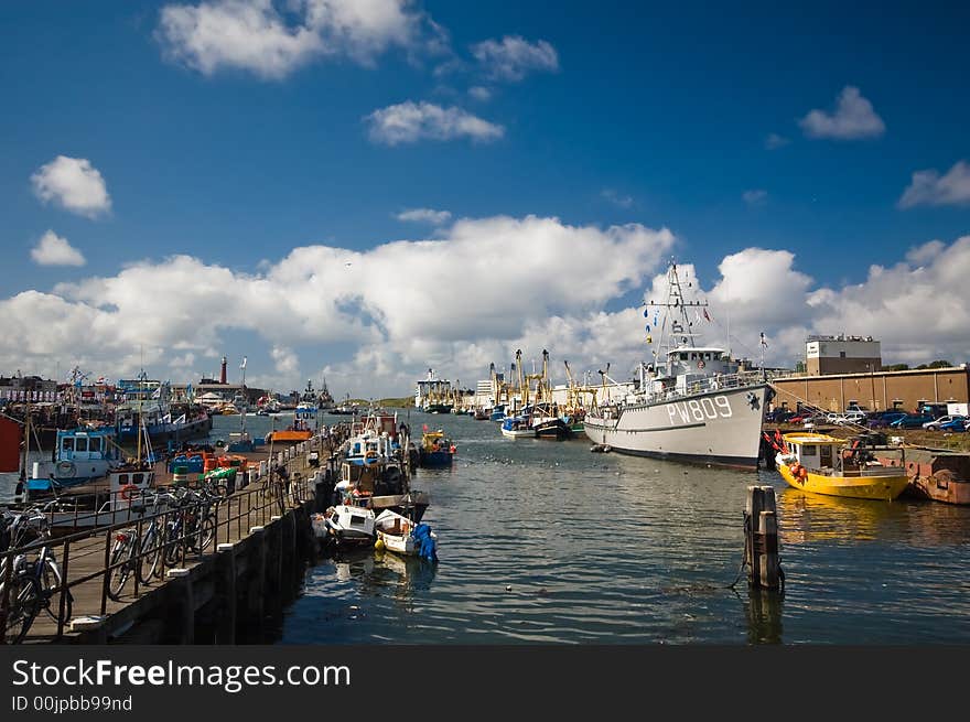 Harbor on a sunny day