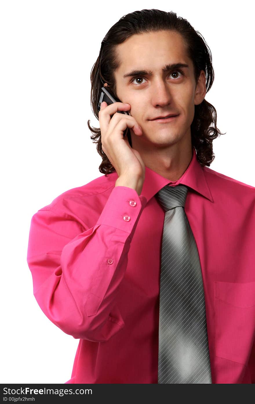 Sexy business man on the phone