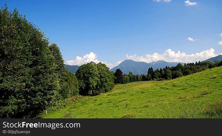 Shoot in the evening in 1500 Metres high on a mountain. Flow of water and the evening sun. Shoot in the evening in 1500 Metres high on a mountain. Flow of water and the evening sun