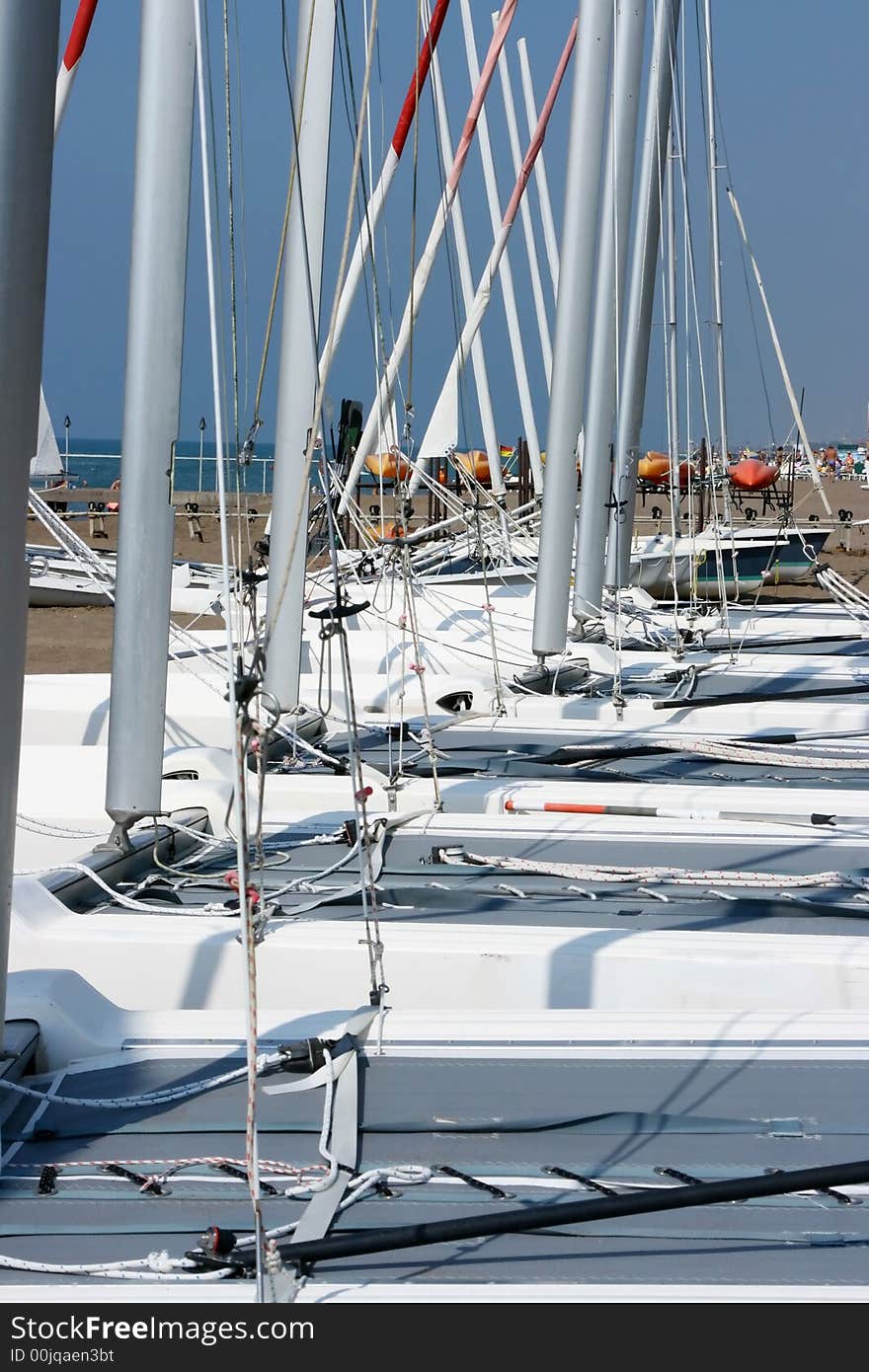 Yachts at coast. Fragments of yachts close up. Yachts at coast. Fragments of yachts close up