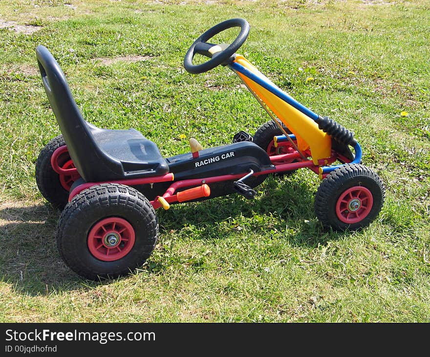 Children's size toy racing car