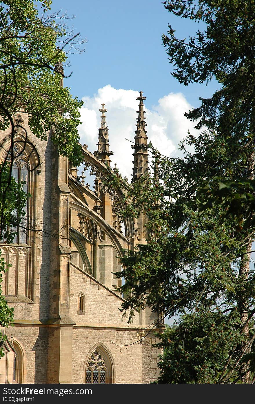 Exterior of catholic cathedral