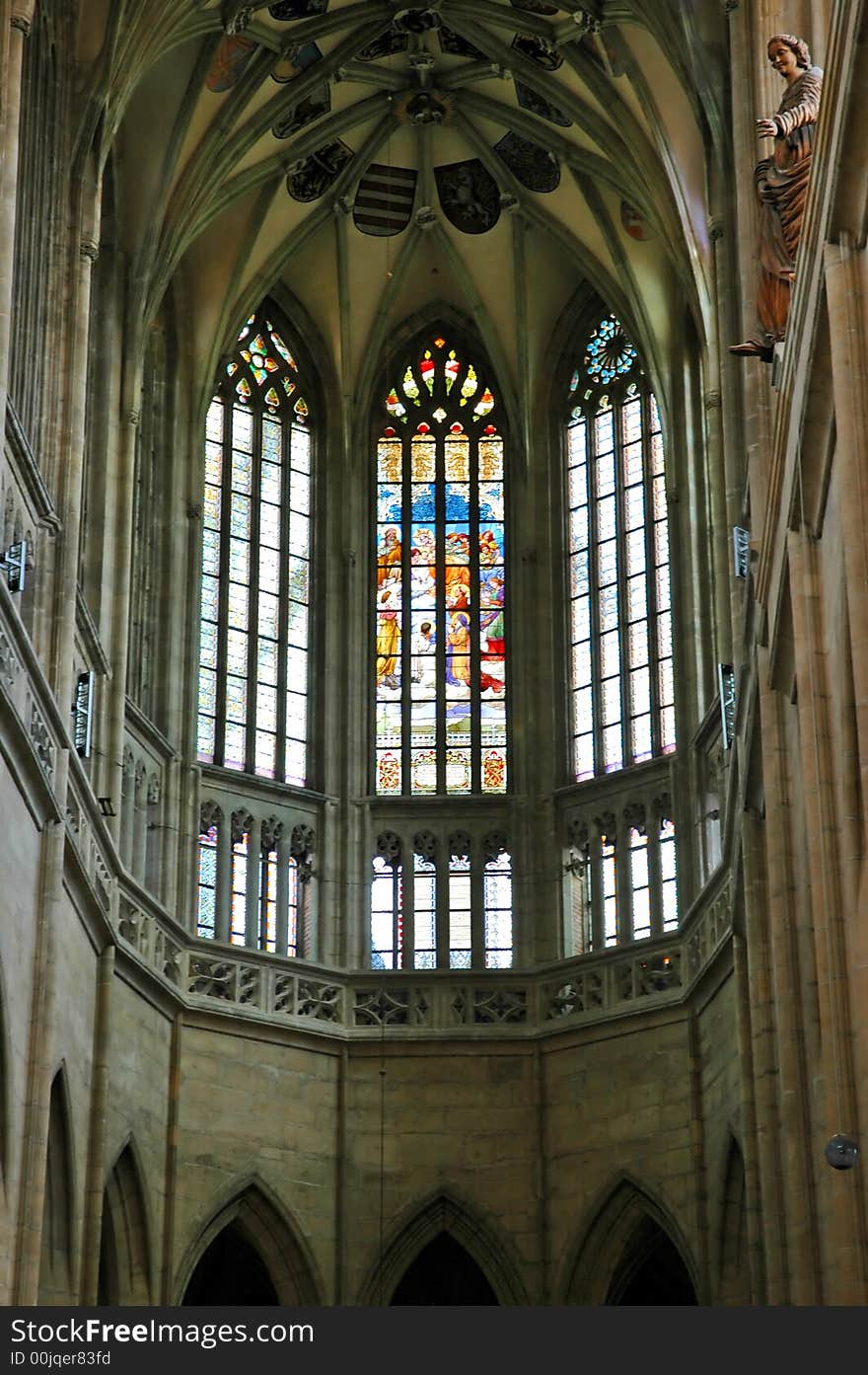 Interior of catholic cathedral