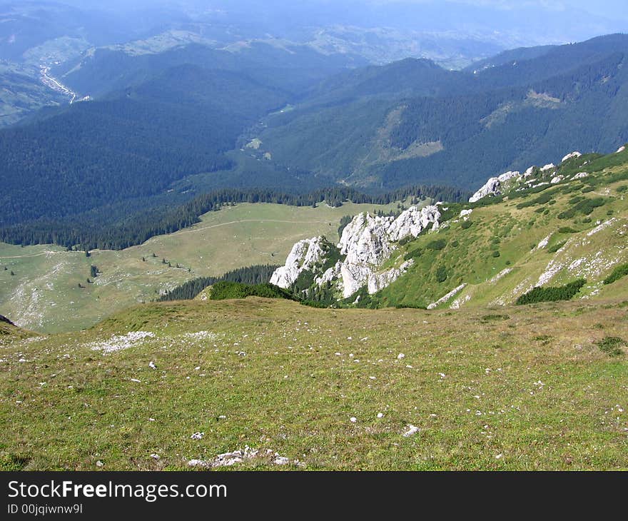 This landscape was photographed in the mountains in Romania. This landscape was photographed in the mountains in Romania.