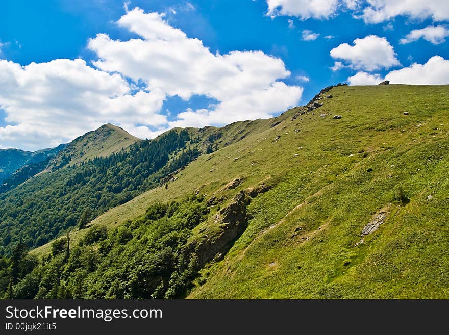 Landscape in Mountain, Old Mountain, Bulgaria. Landscape in Mountain, Old Mountain, Bulgaria