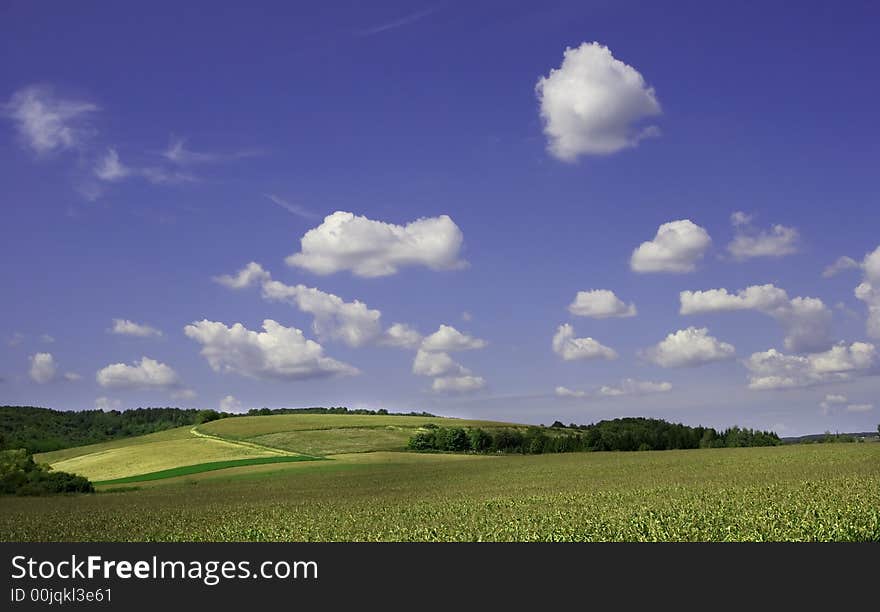 Landsape with clouds