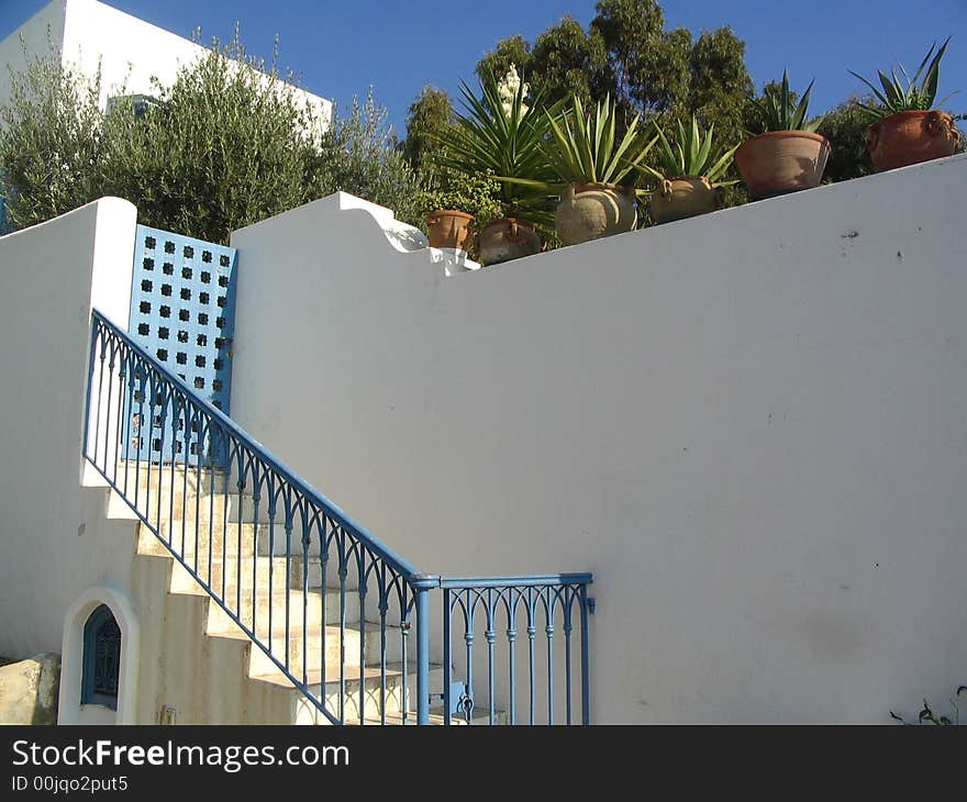 A huose in Sidi Bou Said, Tunisia