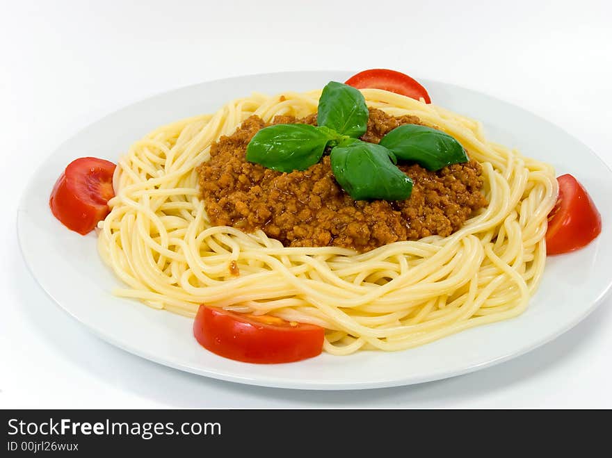 Spaghetti With Sauce Bolognese