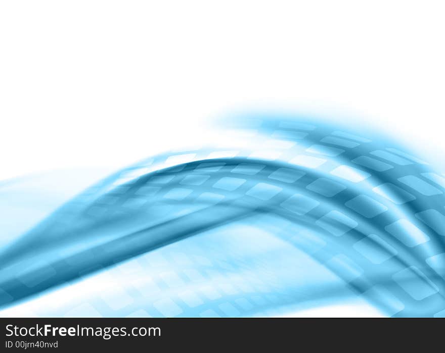 Abstract composition with flowing design