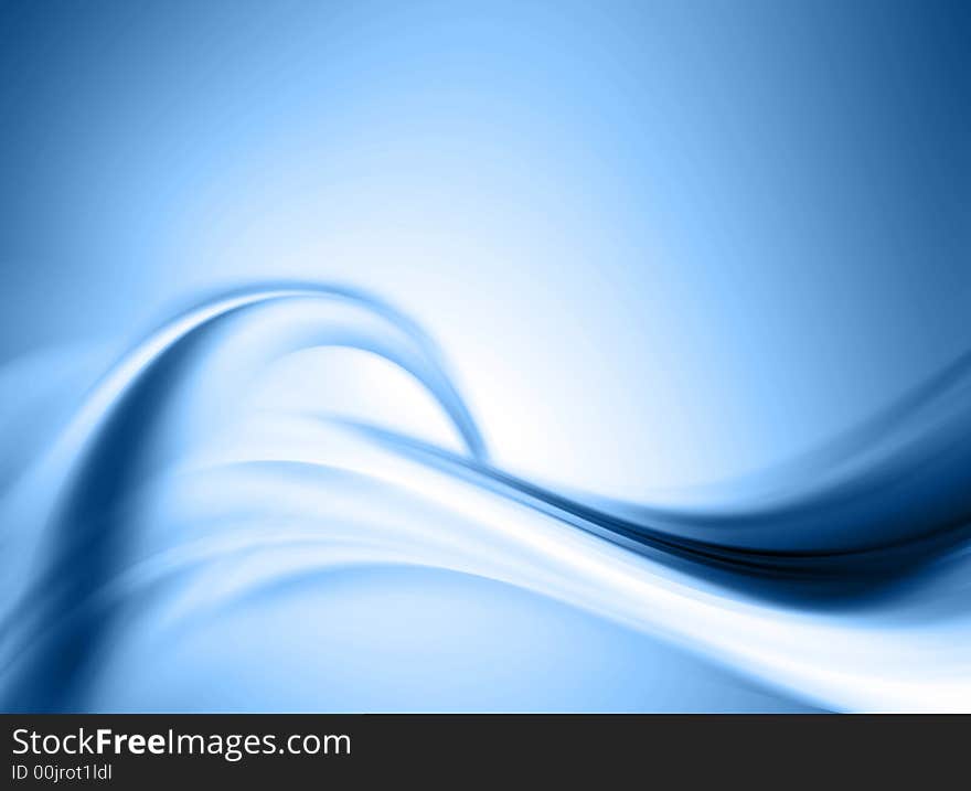 Abstract composition with flowing design