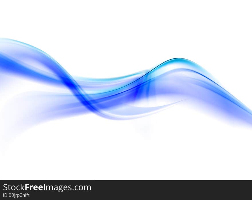 Abstract composition with flowing design