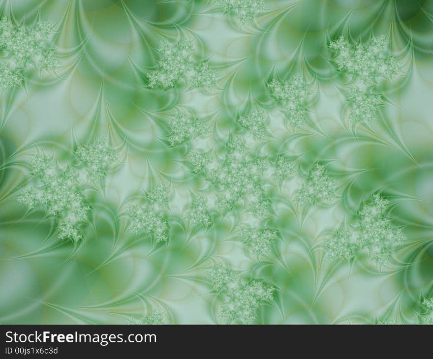 Funky abstract green background derived from a fractal