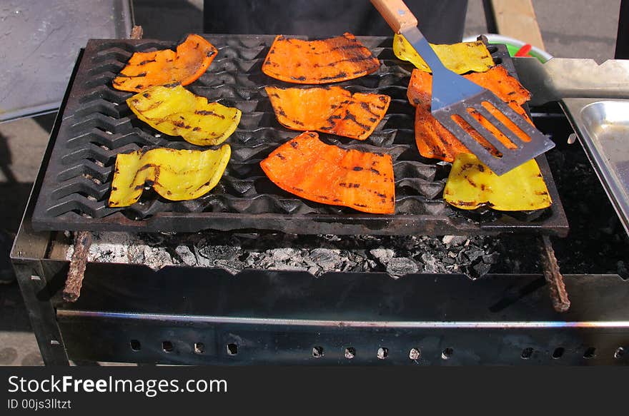 Grilled paprika