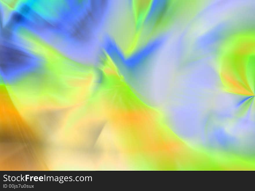 Abstract dynamical composition on multi-color background. Abstract dynamical composition on multi-color background