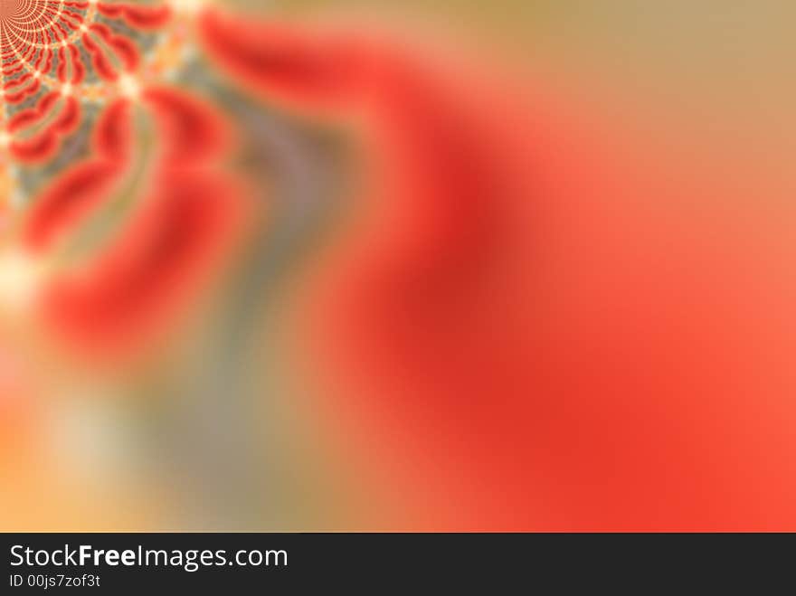 Abstract dynamical composition on red background. Abstract dynamical composition on red background