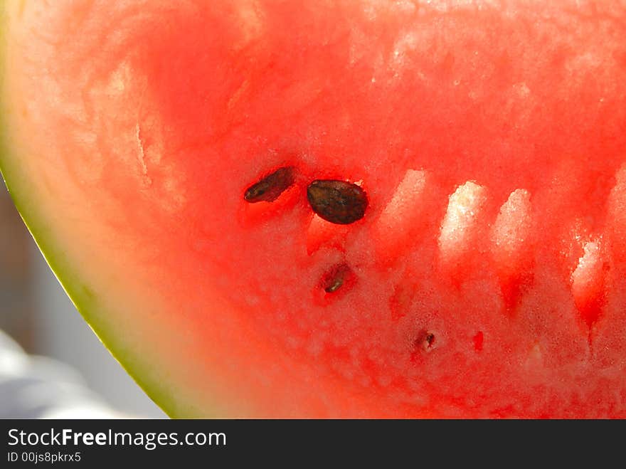 Appetizing slices of watermelon, close up. Appetizing slices of watermelon, close up