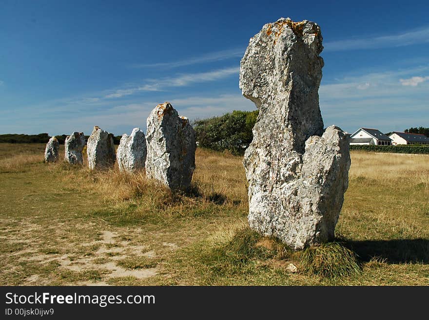 Row of menhires