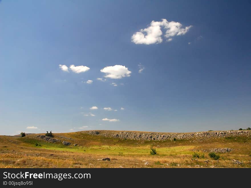 Mountain plateau Karabi in Krimea, Ukraine