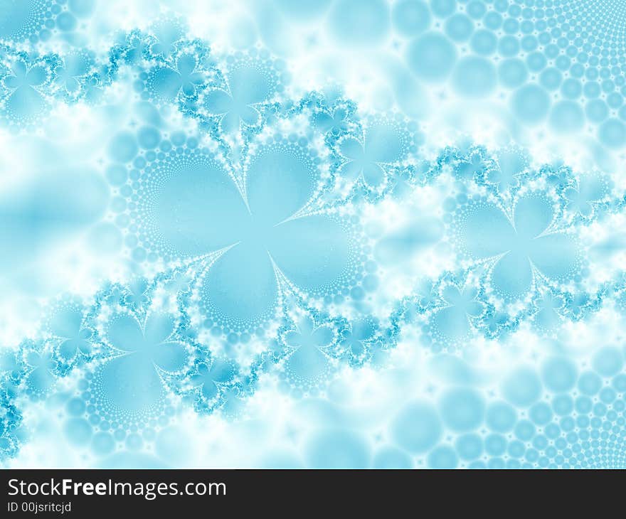 Abstract ice-flowers. Beautiful fractal image. Abstract ice-flowers. Beautiful fractal image